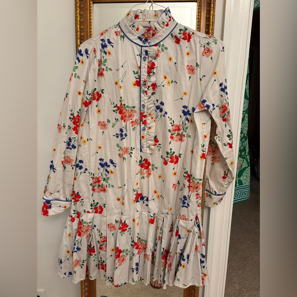 Tuckernuck Multi-Color Floral Ruffle Mini Dress